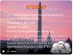 ETD2017 Symposium